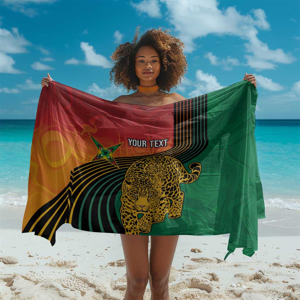 Guyana Cricket Amazon Warriors Personalized Sarong Fierce Jaguars - Wonder Print Shop