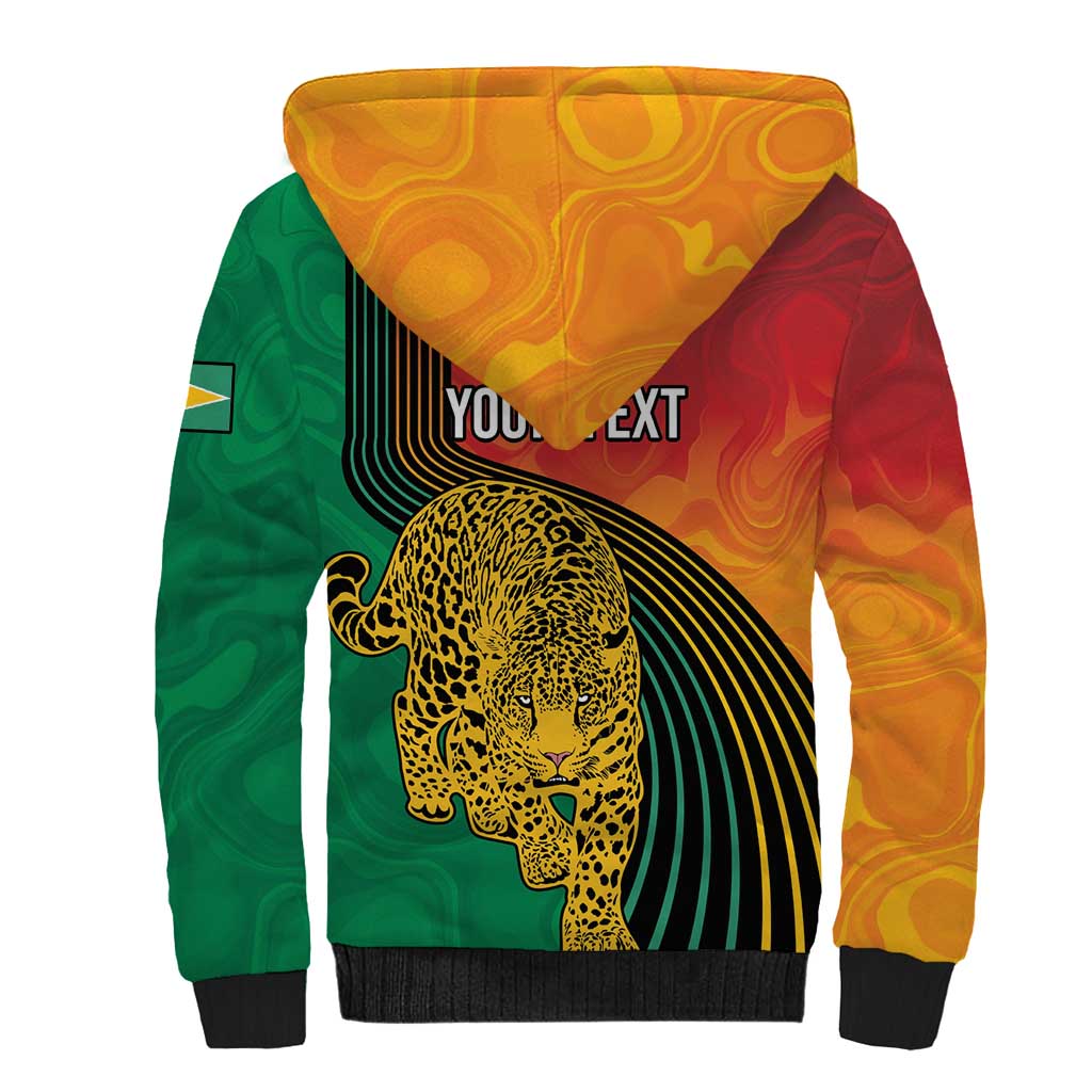 Guyana Cricket Amazon Warriors Personalized Sherpa Hoodie Fierce Jaguars - Wonder Print Shop