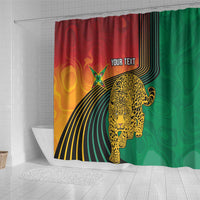Guyana Cricket Amazon Warriors Personalized Shower Curtain Fierce Jaguars - Wonder Print Shop
