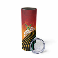 Guyana Cricket Amazon Warriors Personalized Skinny Tumbler Fierce Jaguars - Wonder Print Shop