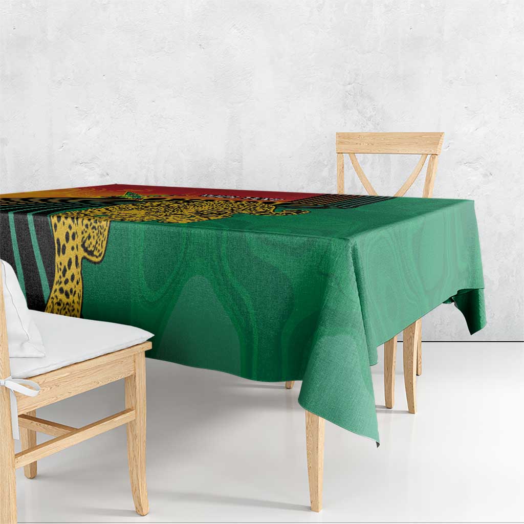 Guyana Cricket Amazon Warriors Personalized Tablecloth Fierce Jaguars - Wonder Print Shop
