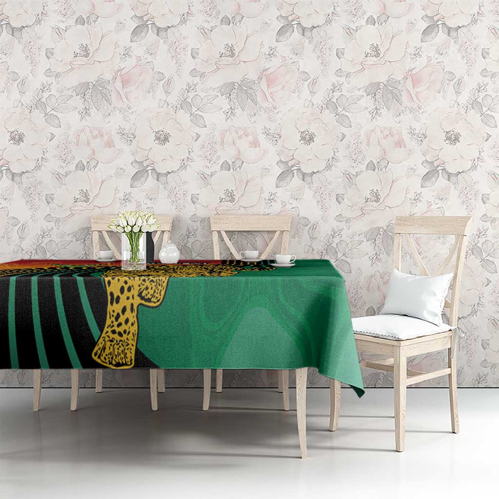 Guyana Cricket Amazon Warriors Personalized Tablecloth Fierce Jaguars - Wonder Print Shop