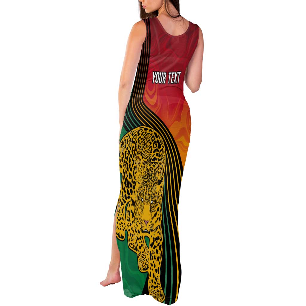 Guyana Cricket Amazon Warriors Personalized Tank Maxi Dress Fierce Jaguars - Wonder Print Shop