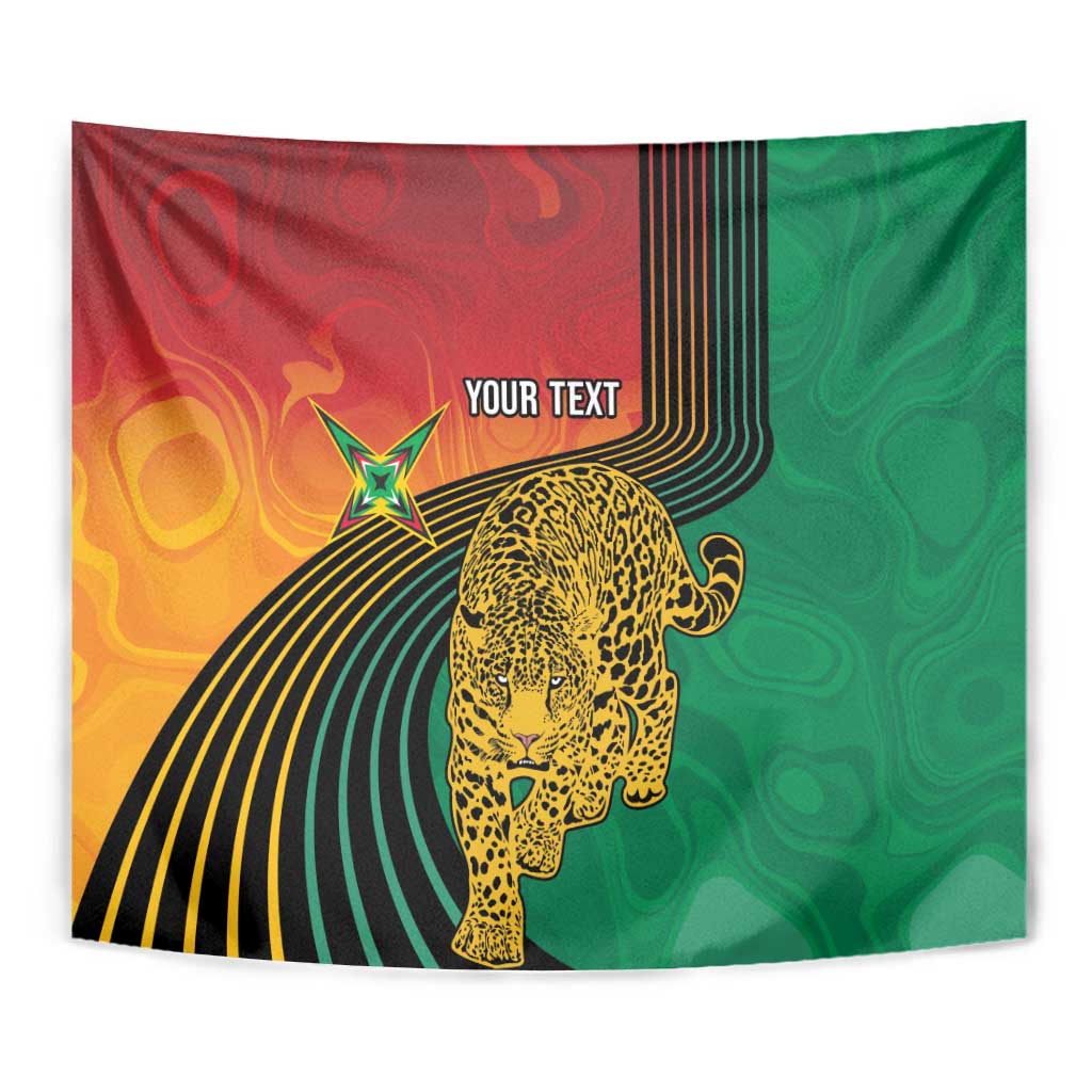 Guyana Cricket Amazon Warriors Personalized Tapestry Fierce Jaguars - Wonder Print Shop