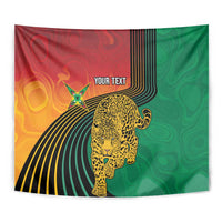 Guyana Cricket Amazon Warriors Personalized Tapestry Fierce Jaguars - Wonder Print Shop