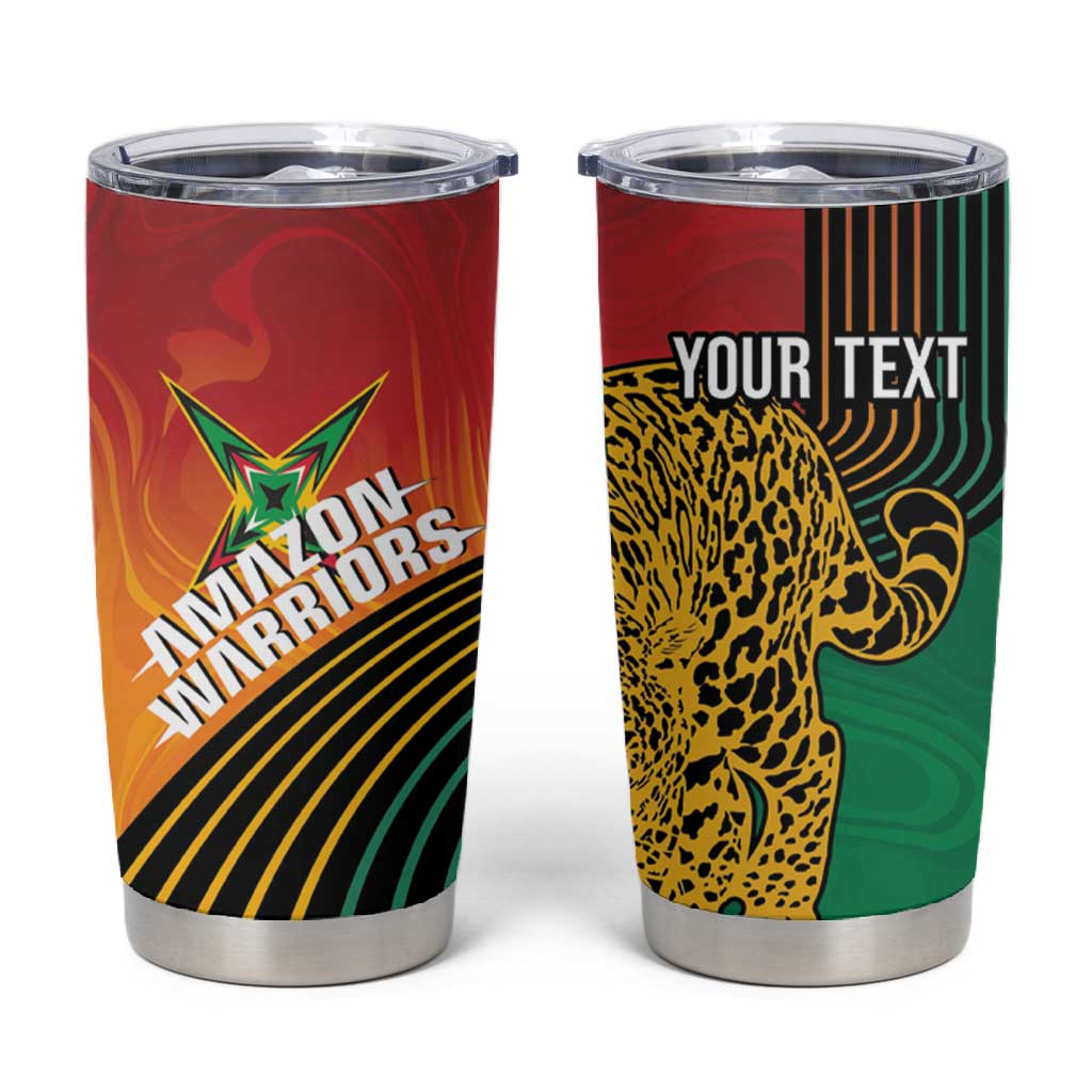 Guyana Cricket Amazon Warriors Personalized Tumbler Cup Fierce Jaguars - Wonder Print Shop