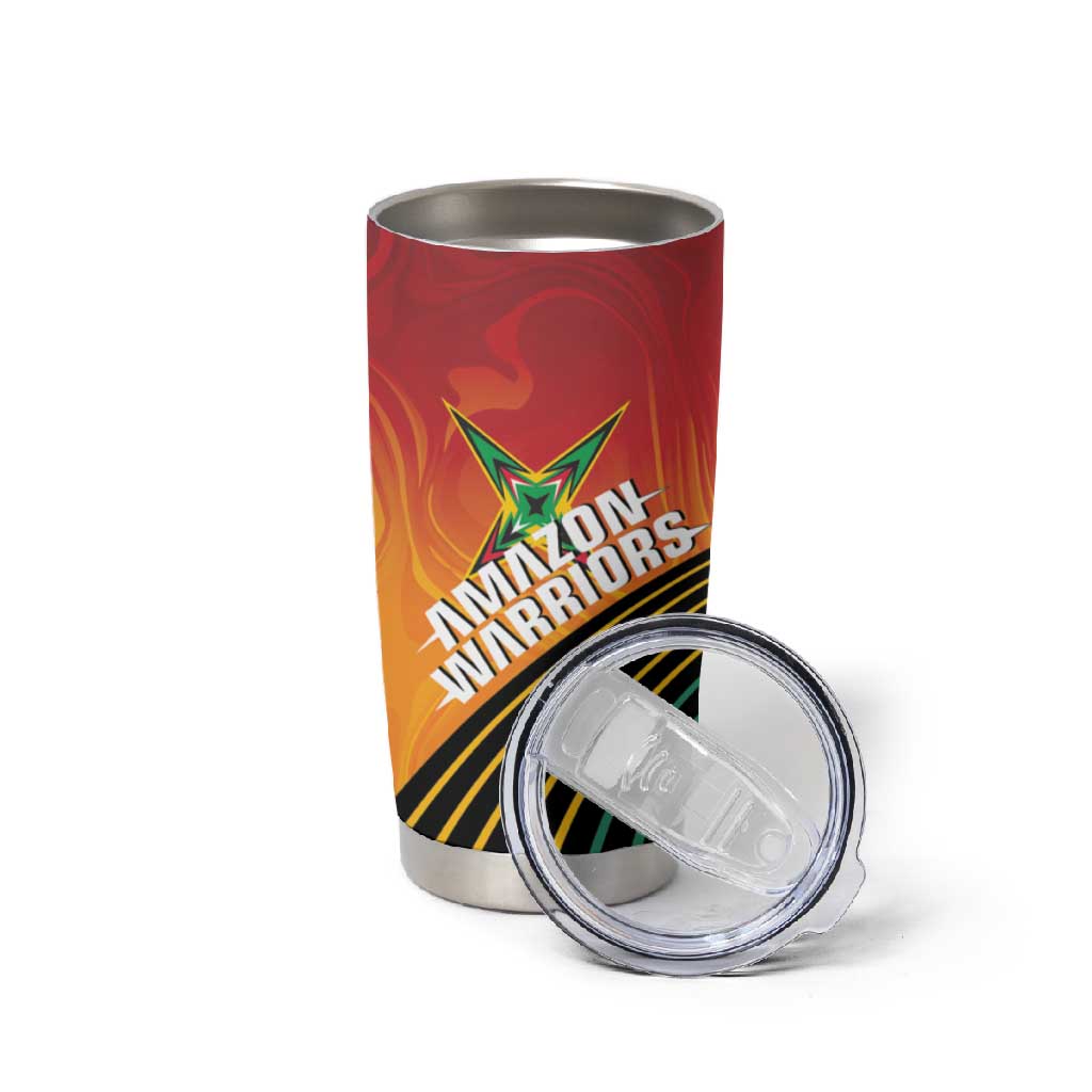 Guyana Cricket Amazon Warriors Personalized Tumbler Cup Fierce Jaguars - Wonder Print Shop