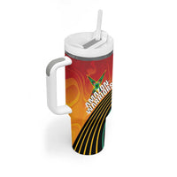 Guyana Cricket Amazon Warriors Personalized Tumbler With Handle Fierce Jaguars - Wonder Print Shop