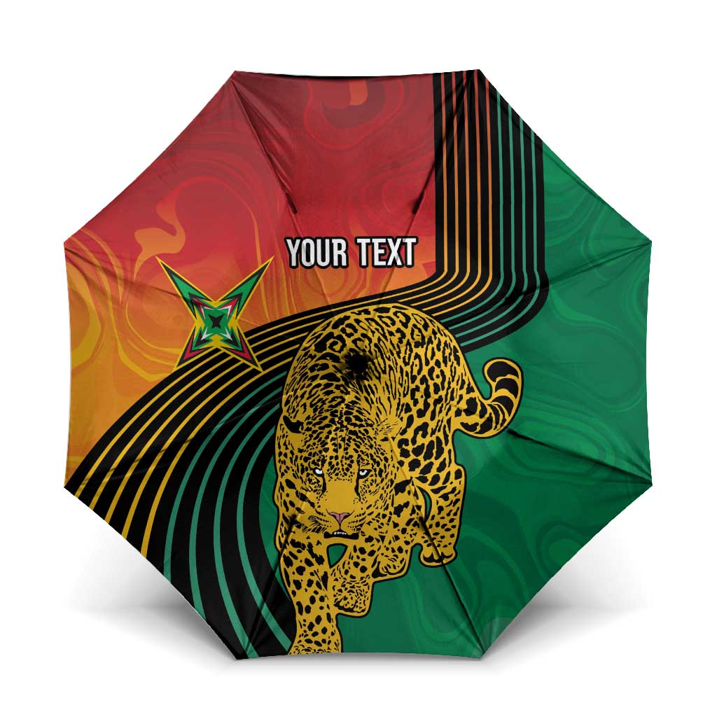 Guyana Cricket Amazon Warriors Personalized Umbrella Fierce Jaguars - Wonder Print Shop