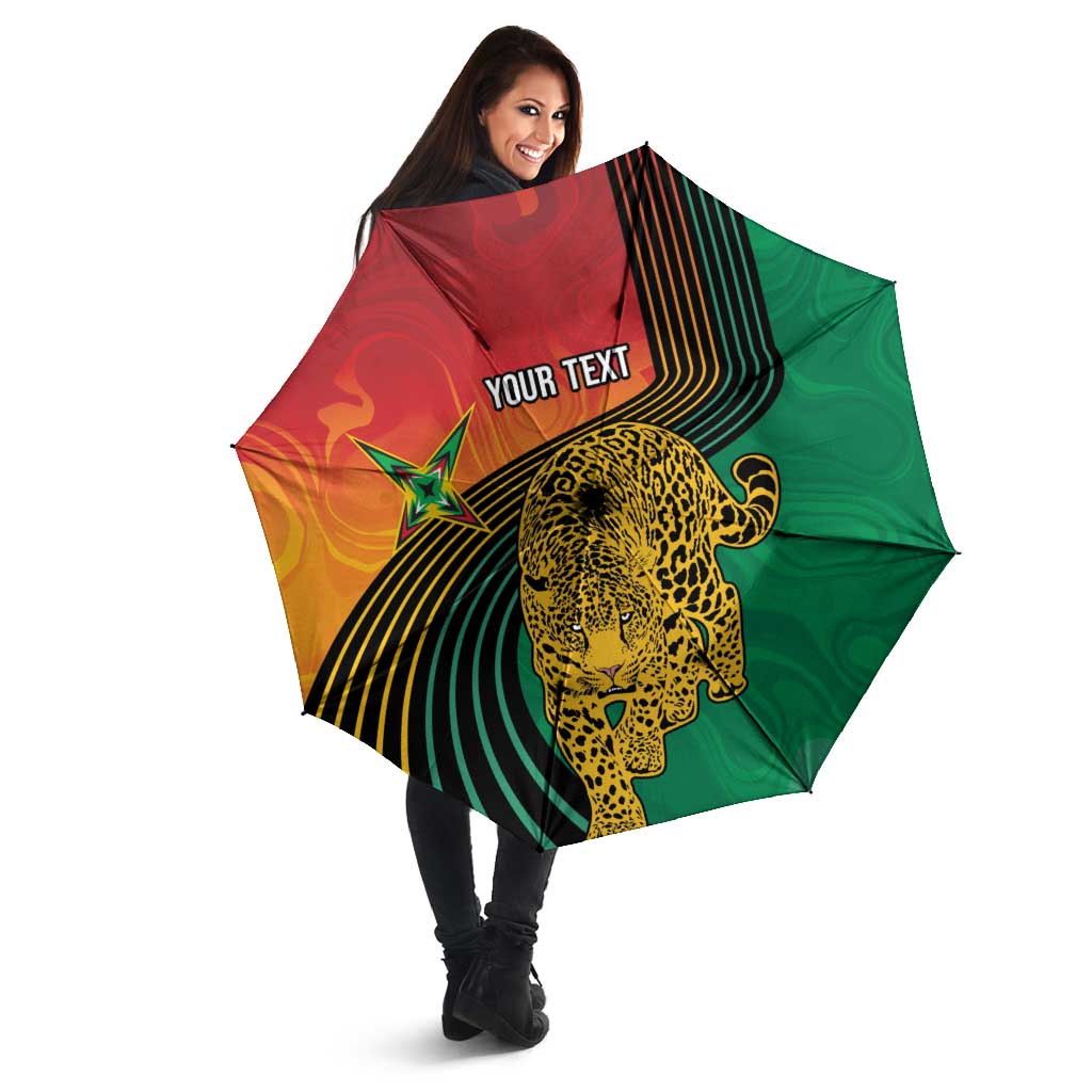 Guyana Cricket Amazon Warriors Personalized Umbrella Fierce Jaguars - Wonder Print Shop