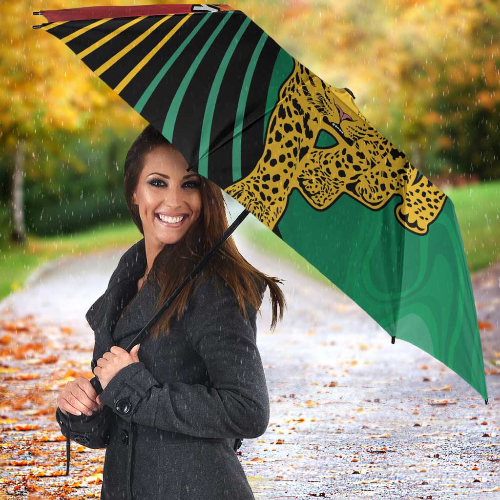 Guyana Cricket Amazon Warriors Personalized Umbrella Fierce Jaguars - Wonder Print Shop