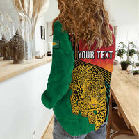 Guyana Cricket Amazon Warriors Personalized Women Casual Shirt Fierce Jaguars - Wonder Print Shop