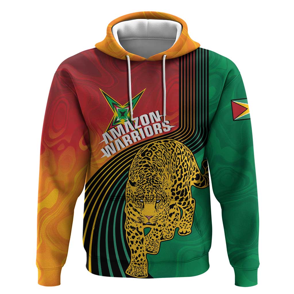 Guyana Cricket Amazon Warriors Personalized Zip Hoodie Fierce Jaguars - Wonder Print Shop
