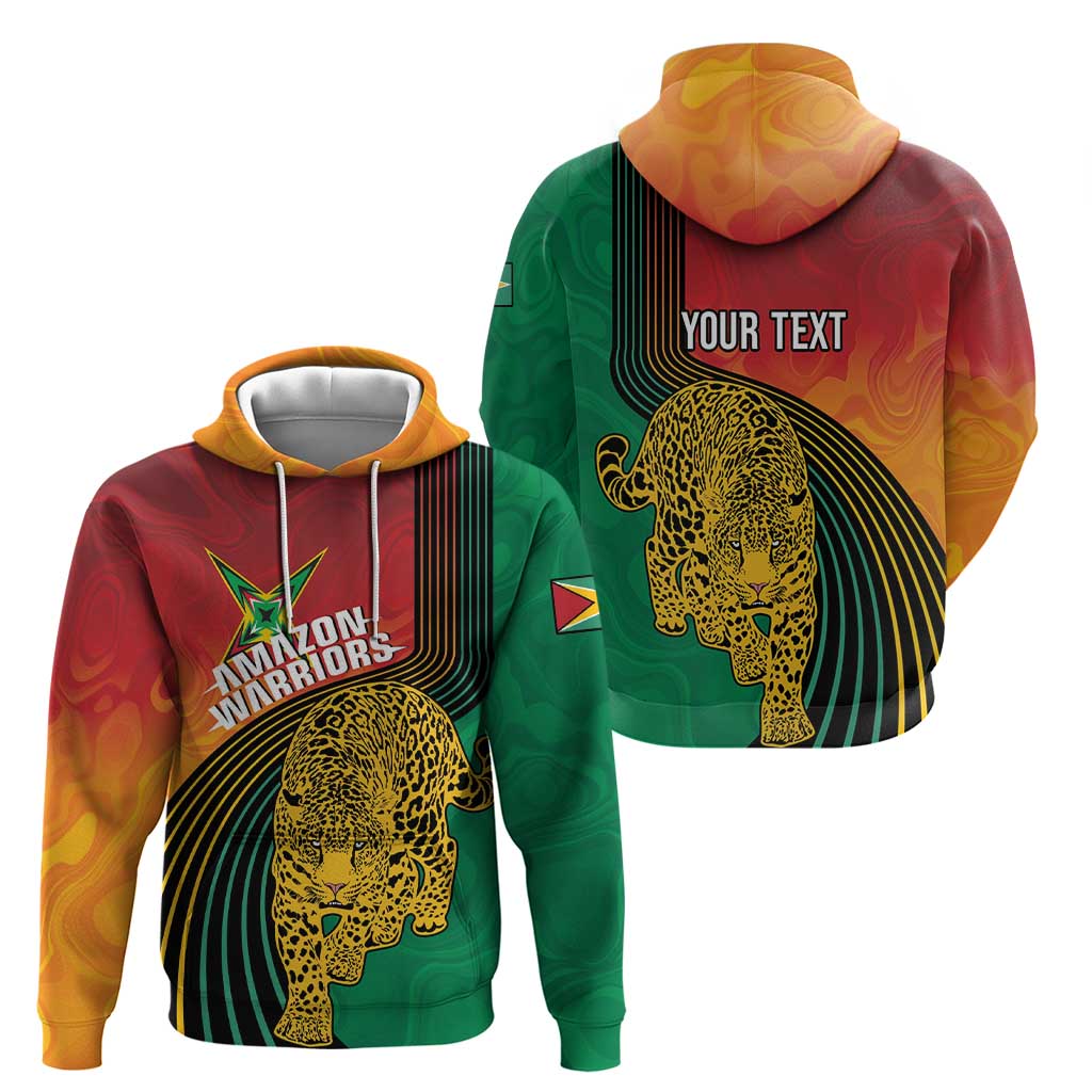 Guyana Cricket Amazon Warriors Personalized Zip Hoodie Fierce Jaguars - Wonder Print Shop