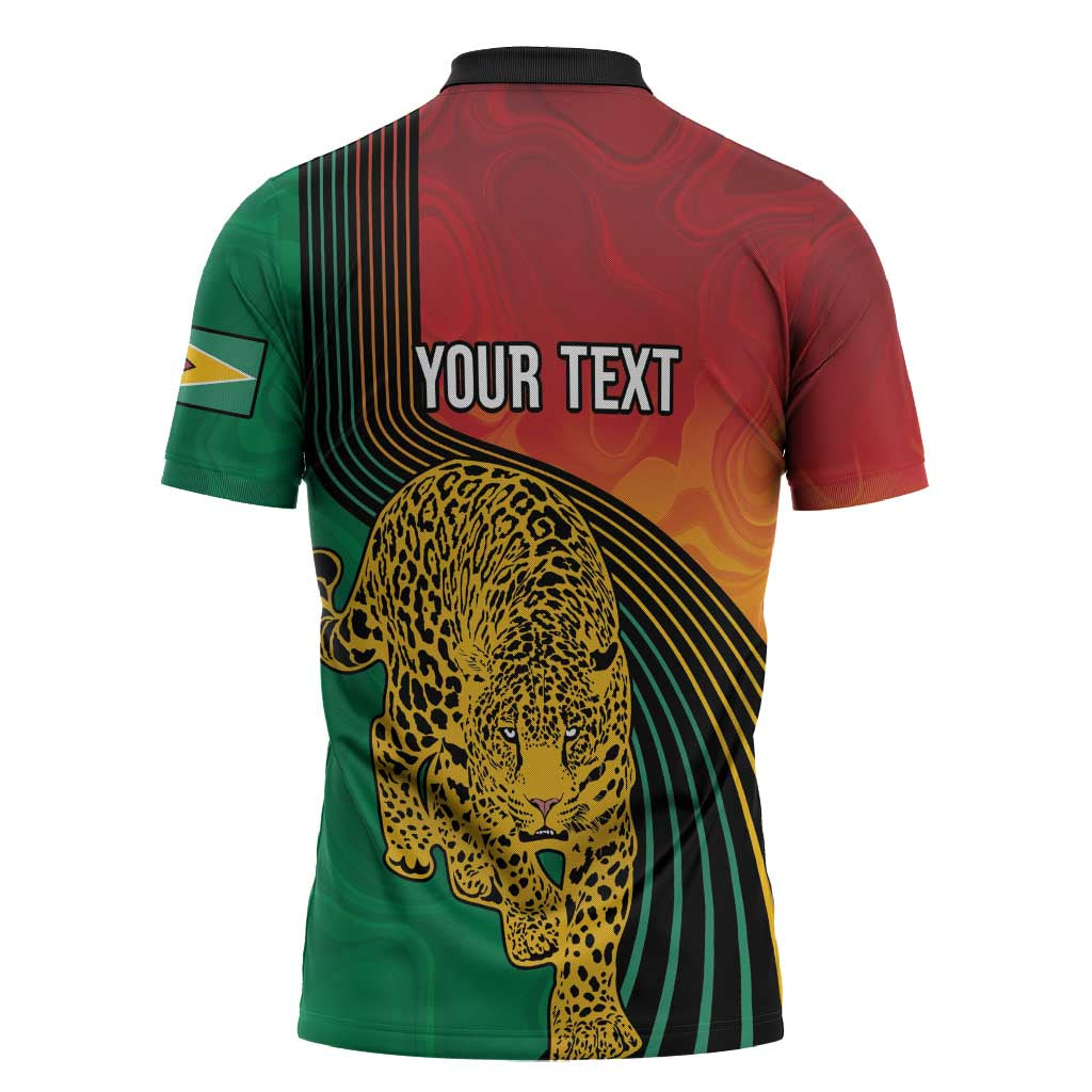 Guyana Cricket Amazon Warriors Personalized Zipper Polo Shirt Fierce Jaguars - Wonder Print Shop