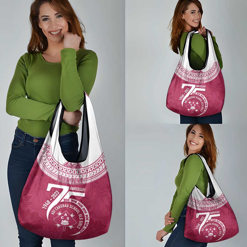 Personalised Fiji Adi Cakobau School Grocery Bag ACS Old Girls Lotus Mix Masi