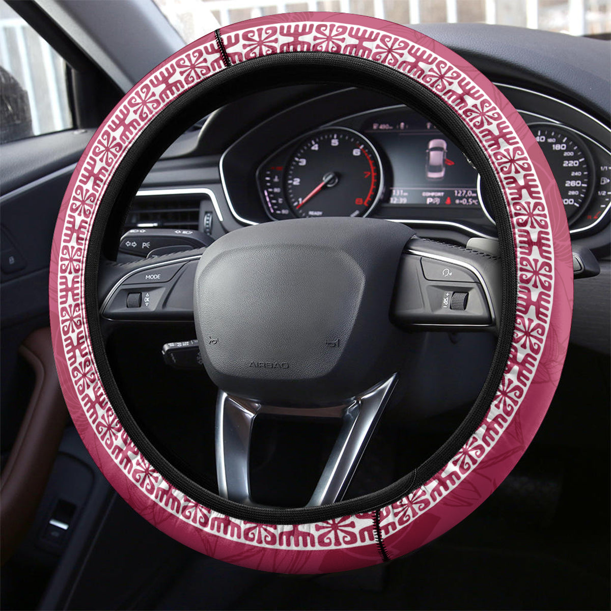 Fiji Adi Cakobau School Steering Wheel Cover ACS Old Girls Lotus Mix Masi - Wonder Print Shop