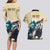 Kentucky Horse Racing 151st Personalized Couples Matching Long Sleeve Bodycon Dress and Hawaiian Shirt Derby Watercolor Style - Cream LT7