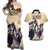 Kentucky Horse Racing 151st Personalized Couples Matching Off Shoulder Maxi Dress and Hawaiian Shirt Derby Watercolor Style - Cream LT7