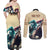 Kentucky Horse Racing 151st Personalized Couples Matching Off Shoulder Maxi Dress and Long Sleeve Button Shirt Derby Watercolor Style - Cream LT7