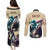Kentucky Horse Racing 151st Personalized Couples Matching Puletasi and Long Sleeve Button Shirt Derby Watercolor Style - Cream LT7