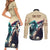 Kentucky Horse Racing 151st Personalized Couples Matching Short Sleeve Bodycon Dress and Long Sleeve Button Shirt Derby Watercolor Style - Cream LT7