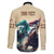 Kentucky Horse Racing 151st Personalized Family Matching Long Sleeve Bodycon Dress and Hawaiian Shirt Derby Watercolor Style - Cream LT7