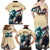 Kentucky Horse Racing 151st Personalized Family Matching Off Shoulder Maxi Dress and Hawaiian Shirt Derby Watercolor Style - Cream LT7
