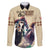 Kentucky Horse Racing 151st Personalized Family Matching Puletasi and Hawaiian Shirt Derby Watercolor Style - Cream LT7