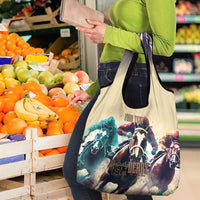 Kentucky Horse Racing 151st Personalized Grocery Bag Derby Watercolor Style - Cream LT7