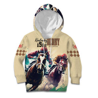 Kentucky Horse Racing 151st Personalized Kid Hoodie Derby Watercolor Style - Cream LT7