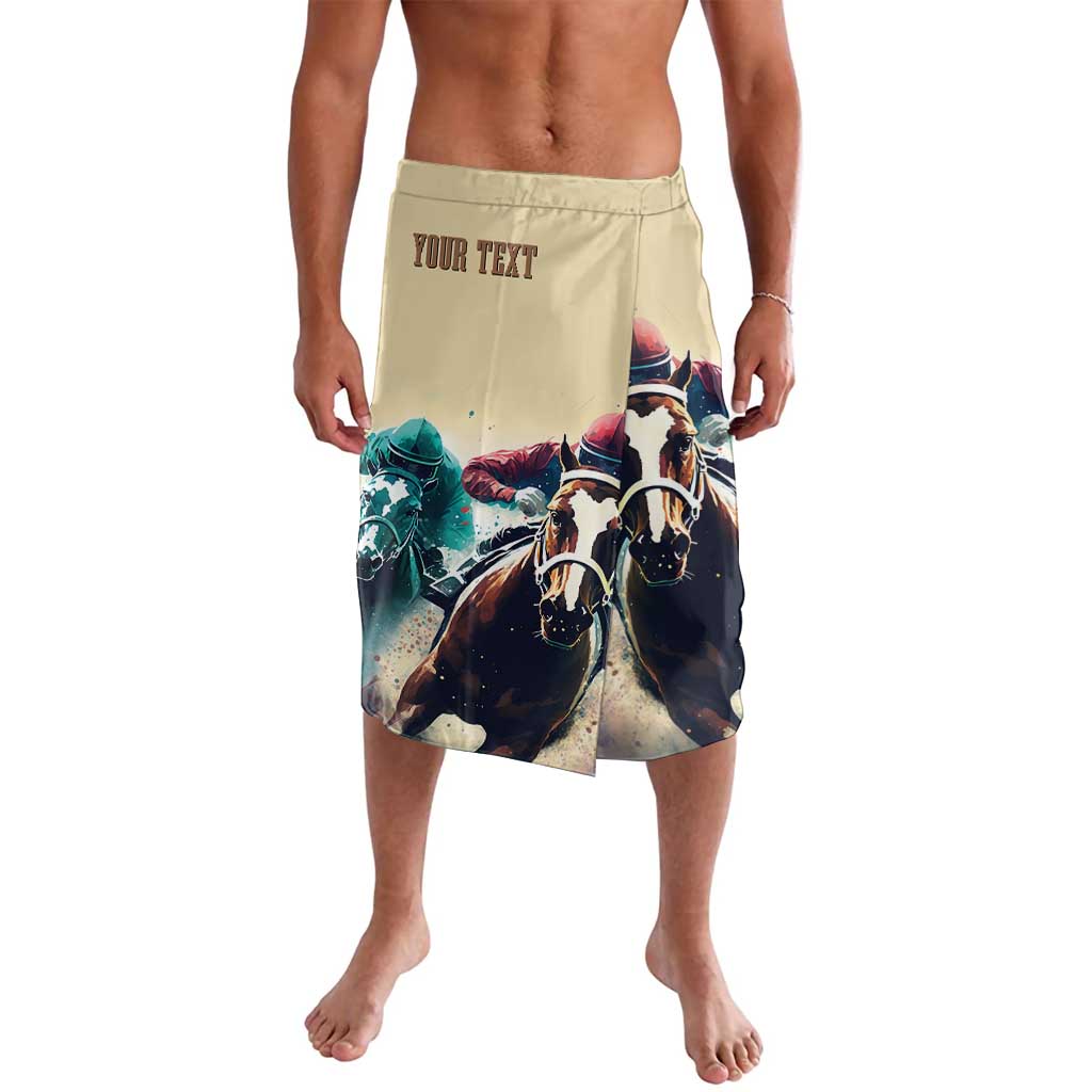 Kentucky Horse Racing 151st Personalized Lavalava Derby Watercolor Style - Cream LT7