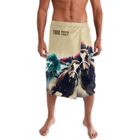 Kentucky Horse Racing 151st Personalized Lavalava Derby Watercolor Style - Cream LT7