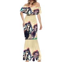 Kentucky Horse Racing 151st Personalized Mermaid Dress Derby Watercolor Style - Cream LT7