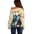 Kentucky Horse Racing 151st Personalized Off Shoulder Sweater Derby Watercolor Style - Cream LT7