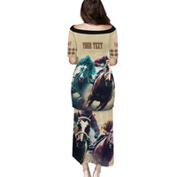 Kentucky Horse Racing 151st Personalized Puletasi Derby Watercolor Style - Cream LT7