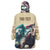 Kentucky Horse Racing 151st Personalized Wearable Blanket Hoodie Derby Watercolor Style - Cream LT7