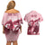 Kentucky Horse Racing 151st Personalized Couples Matching Off Shoulder Short Dress and Hawaiian Shirt Derby Watercolor Style - Pink LT7