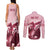 Kentucky Horse Racing 151st Personalized Couples Matching Tank Maxi Dress and Long Sleeve Button Shirt Derby Watercolor Style - Pink LT7