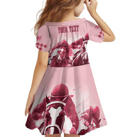 Kentucky Horse Racing 151st Personalized Family Matching Off Shoulder Short Dress and Hawaiian Shirt Derby Watercolor Style - Pink LT7