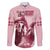 Kentucky Horse Racing 151st Personalized Family Matching Short Sleeve Bodycon Dress and Hawaiian Shirt Derby Watercolor Style - Pink LT7