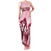 Kentucky Horse Racing 151st Personalized Family Matching Tank Maxi Dress and Hawaiian Shirt Derby Watercolor Style - Pink LT7