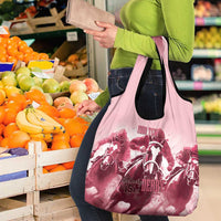 Kentucky Horse Racing 151st Personalized Grocery Bag Derby Watercolor Style - Pink LT7