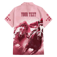 Kentucky Horse Racing 151st Personalized Hawaiian Shirt Derby Watercolor Style - Pink LT7