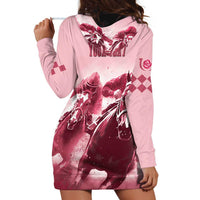 Kentucky Horse Racing 151st Personalized Hoodie Dress Derby Watercolor Style - Pink LT7
