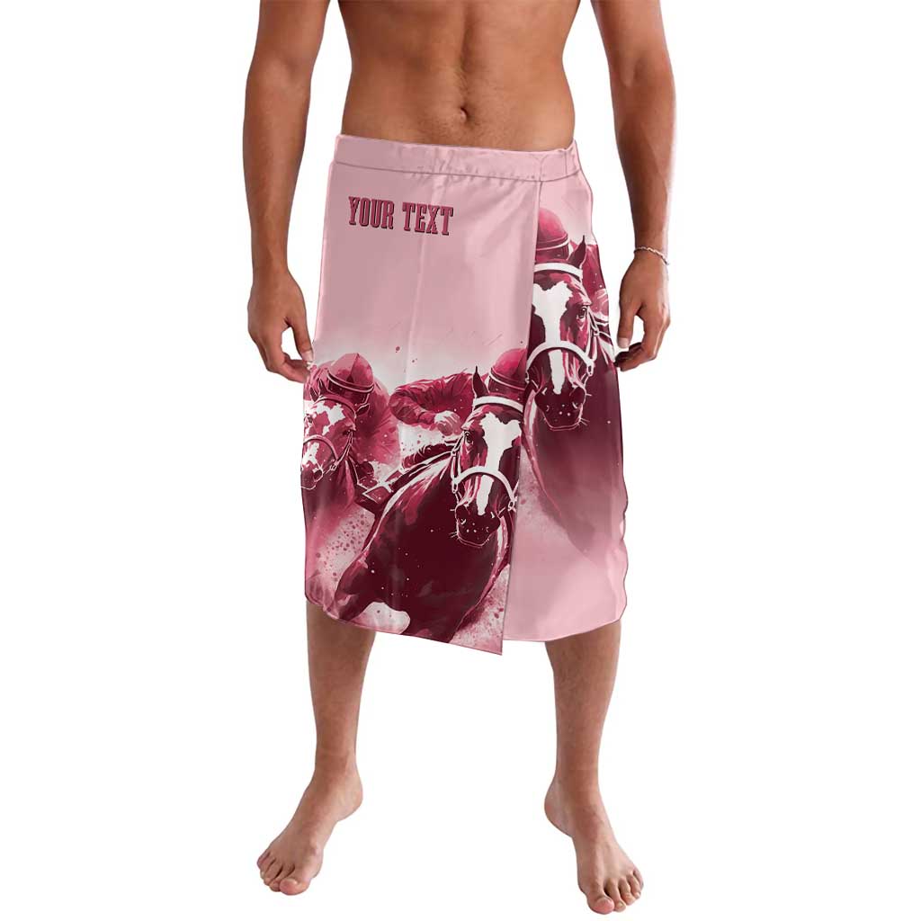 Kentucky Horse Racing 151st Personalized Lavalava Derby Watercolor Style - Pink LT7