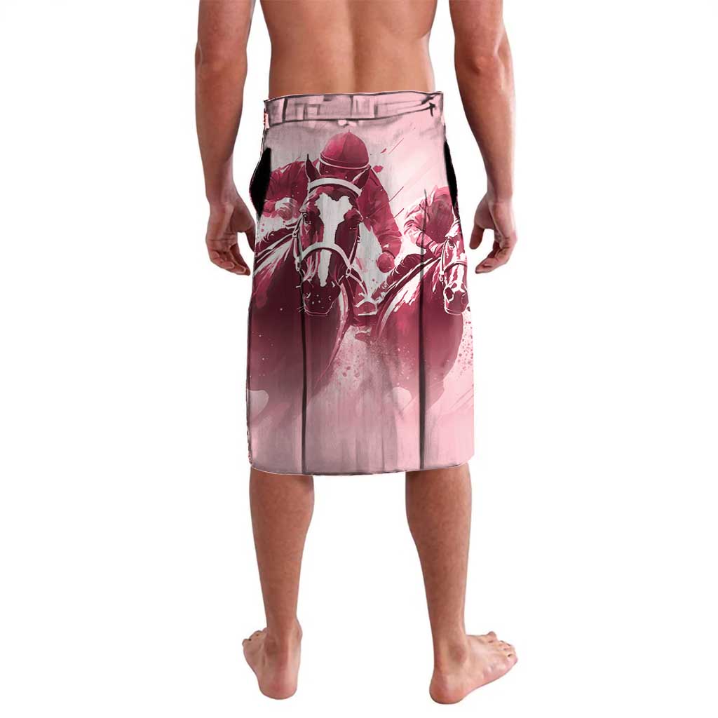 Kentucky Horse Racing 151st Personalized Lavalava Derby Watercolor Style - Pink LT7