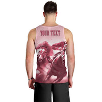 Kentucky Horse Racing 151st Personalized Men Tank Top Derby Watercolor Style - Pink LT7