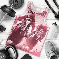 Kentucky Horse Racing 151st Personalized Men Tank Top Derby Watercolor Style - Pink LT7