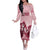 Kentucky Horse Racing 151st Personalized Off The Shoulder Long Sleeve Dress Derby Watercolor Style - Pink LT7